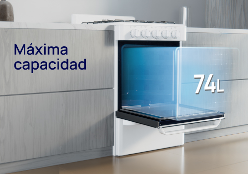 Máxima capacidad de horneado Máxima capacidad de horneado