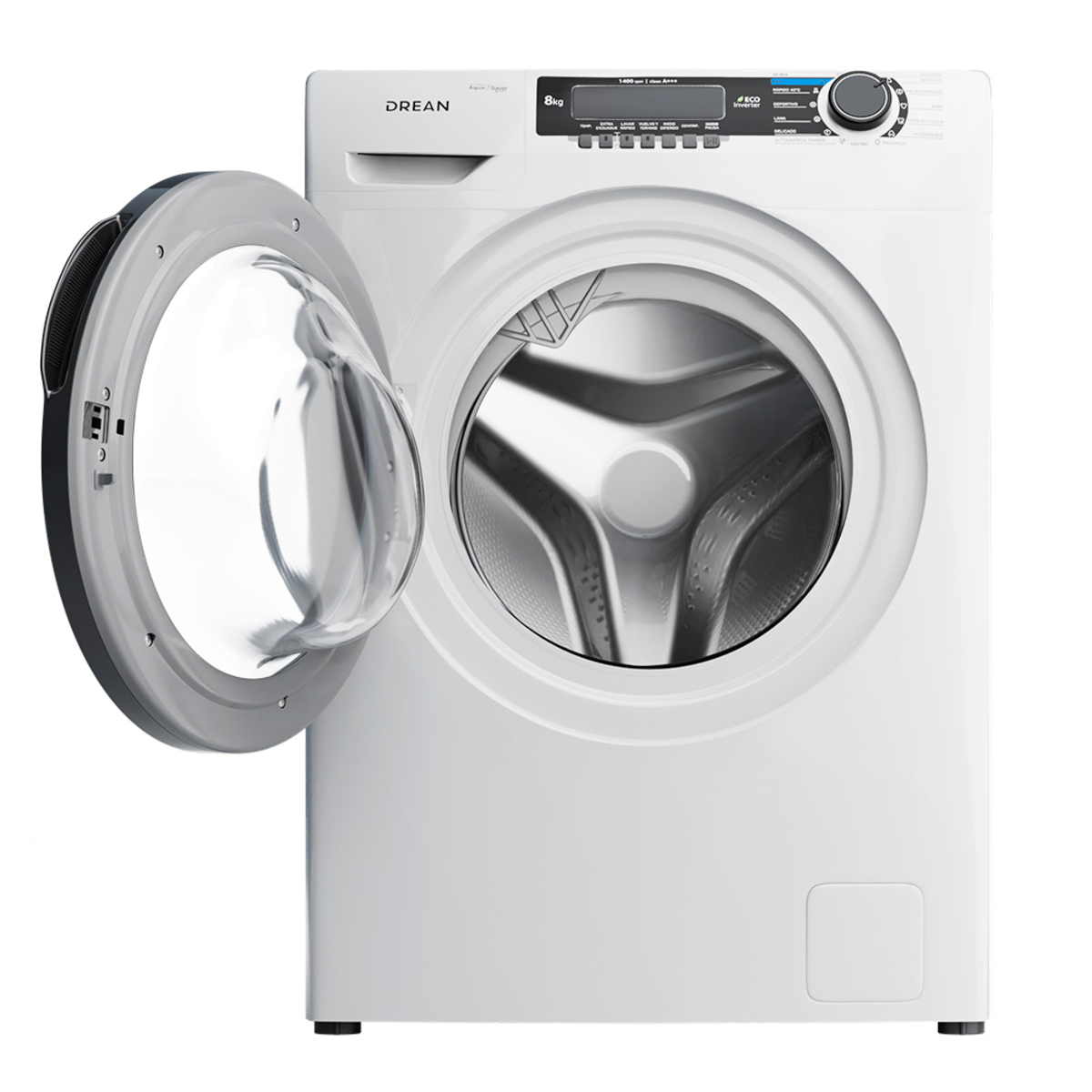 Lavarropas Carga Frontal Ecoinverter 8 Kg Blanco Drean - LFDR0814SB0 ...