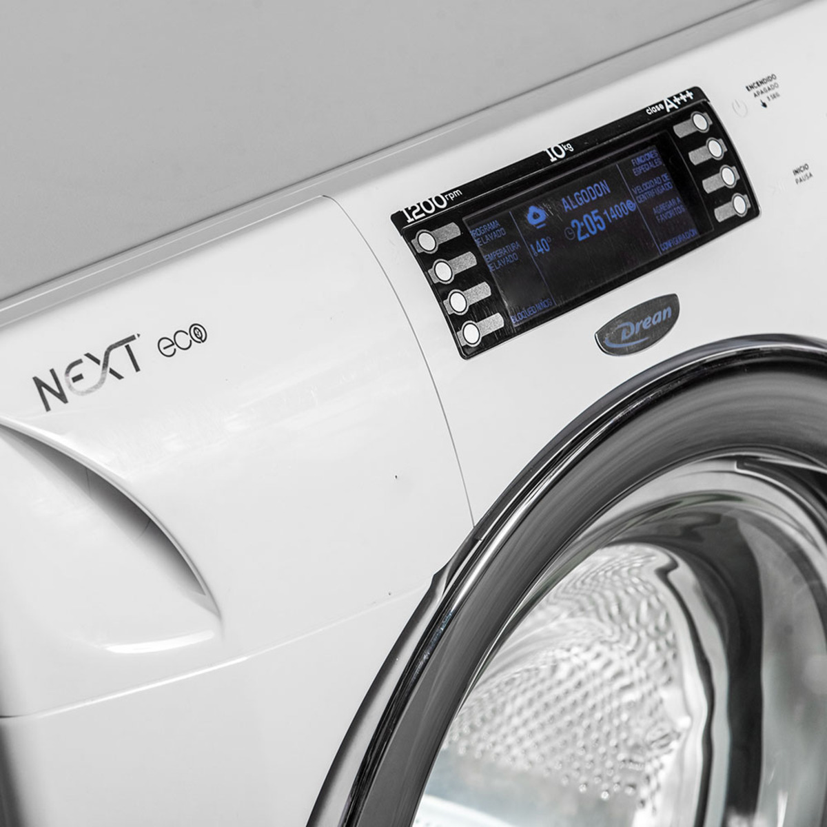 Lavarropas Carga Frontal Inverter 10 Kg Blanco Drean - NEXT 10.12 WCR ...
