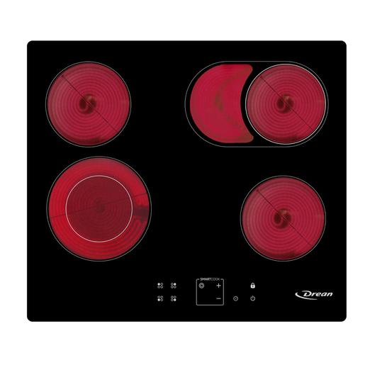 Anafe Eléctrico Vitrocerámico 60 cm Negro Drean - AEDR60CNV