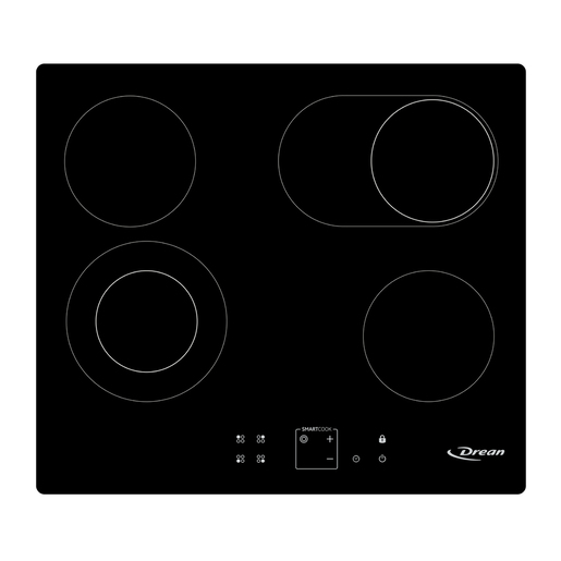 Anafe Eléctrico Vitrocerámico 60 cm Negro Drean - AEDR60CNV
