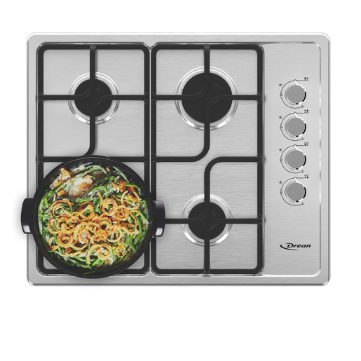 Anafe a Gas 60 cm Acero Inoxidable Drean - AGDR60EIA