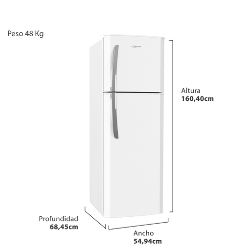 Heladera con freezer Cíclica 277 L Blanca Drean - HDR280F00B