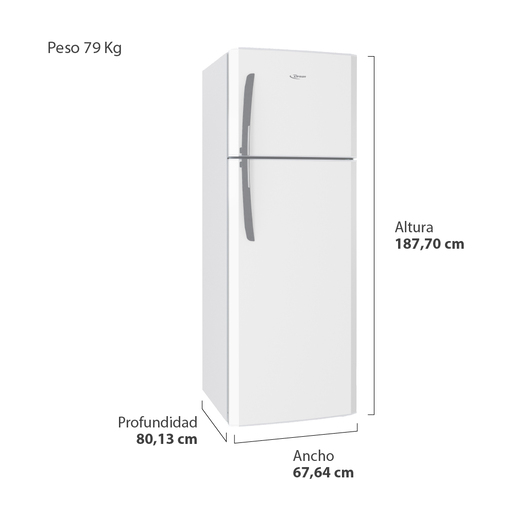 Heladera con freezer No Frost 420 L Blanca Drean - HDR420N30B