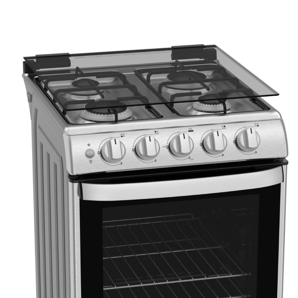 Cocina Doble Horno Gas/Eléctrico 56CM 4H Electrolux 56DXQ Inox