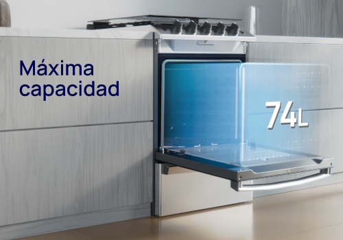 Máxima capacidad de horneado Máxima capacidad de horneado