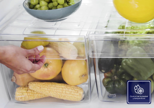 Doble cajón para frutas y verduras