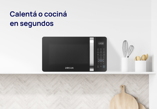 Calentá o cociná en segundos Calentá o cociná en segundos