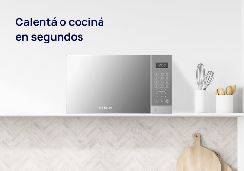 Calentá o cociná en segundos Calentá o cociná en segundos