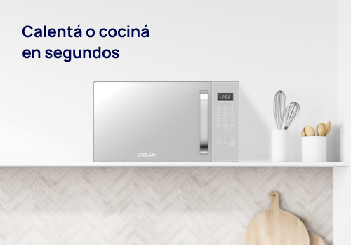 Calentá o cociná en segundos Calentá o cociná en segundos