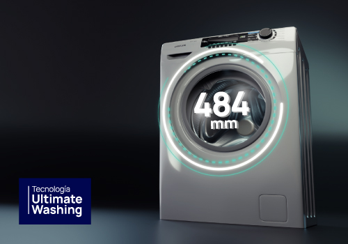 Lava hasta 6 kg de ropa en un solo lavado. Lava hasta 6 kg de ropa en un solo lavado.