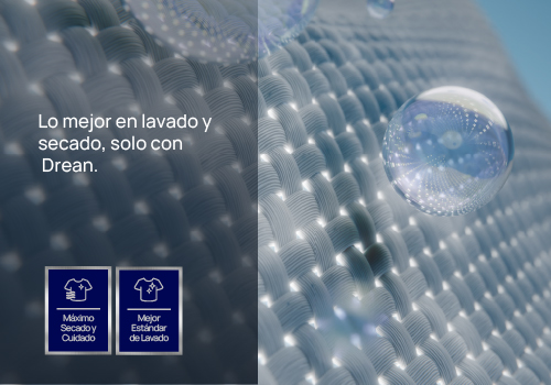Lo mejor en lavado y secado, solo con Drean. Lo mejor en lavado y secado, solo con Drean.