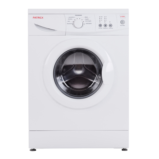 Patrick_Lavarropas_Carga_Frontal_6,5kg_1000Rpm_Blanco_LPK65E10B_Frente.jpg