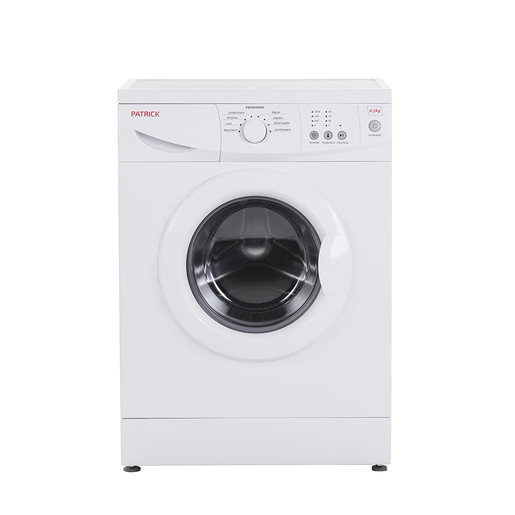 Lavarropas Carga Frontal 6,5kg. 1000 rpm Blanco Patrick - LPK65E10B